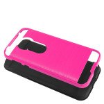 Wholesale Moto G6 Play / Moto G6 Forge (MOTO G Play 6th Gen) Armor Hybrid Case (Hot Pink)